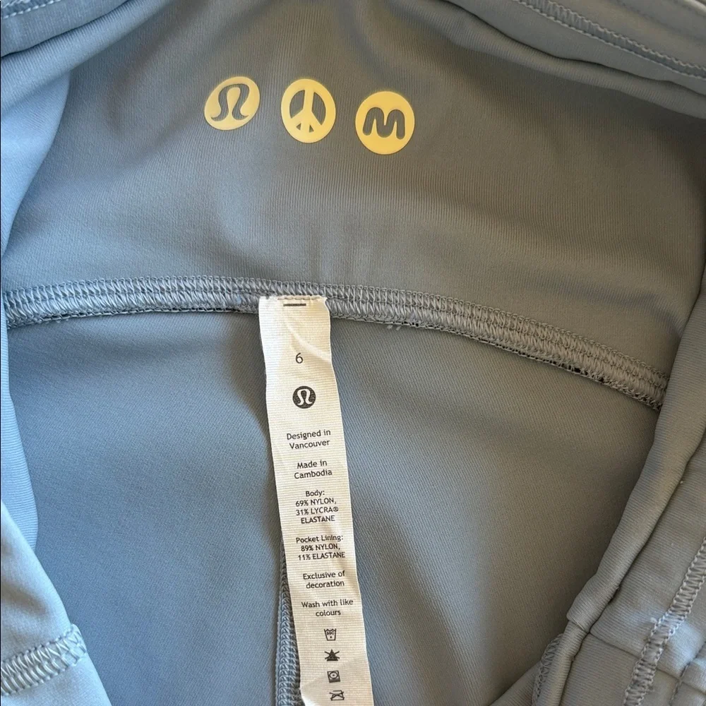 Lululemon x Madhappy Swift Speed Tight 25 Chambray Leggings Sz 6